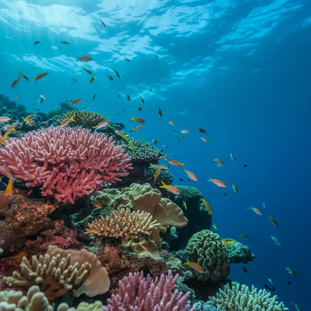 Diver conducting research